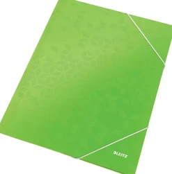 3-klaff snoddmapp Leitz WOW krt A4 grön