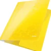 3-klaff snoddmapp Leitz WOW krt A4 gul