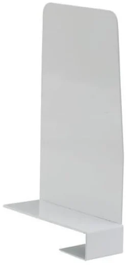Klämbokstöd Vit, klämma vänster, 19cm