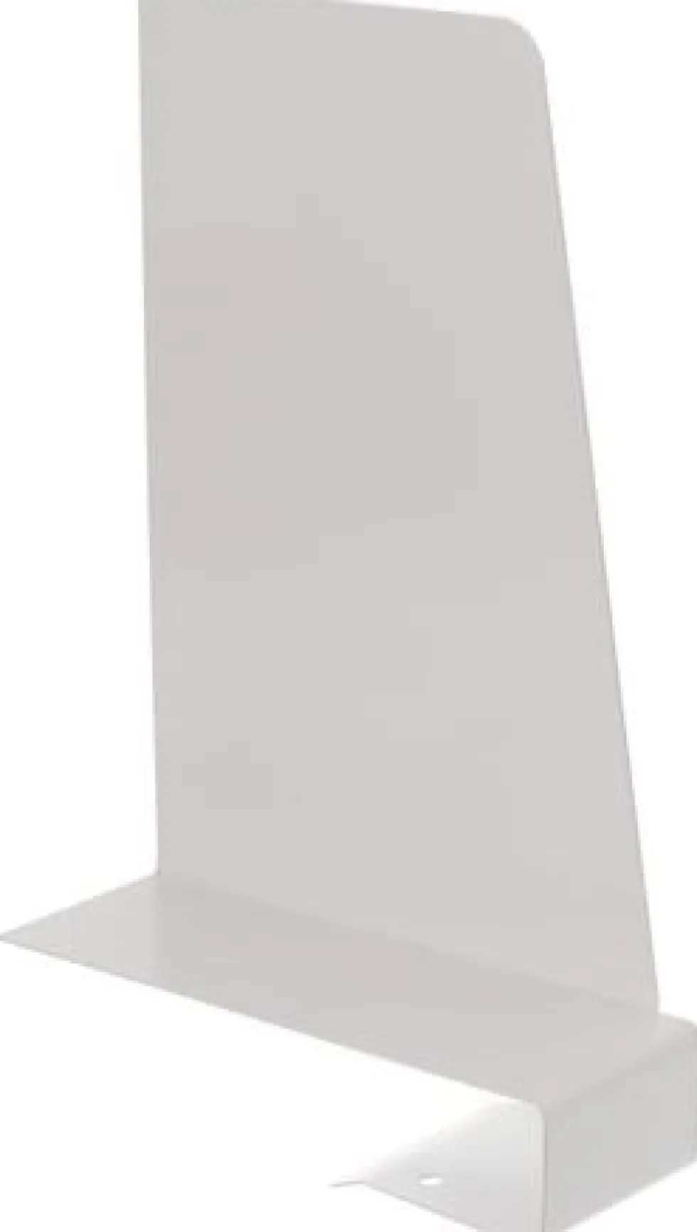 Klämbokstöd Vit, klämma vänster, 19cm