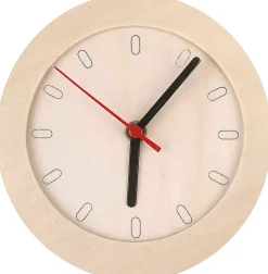 Klocka med träram 15cm plywood