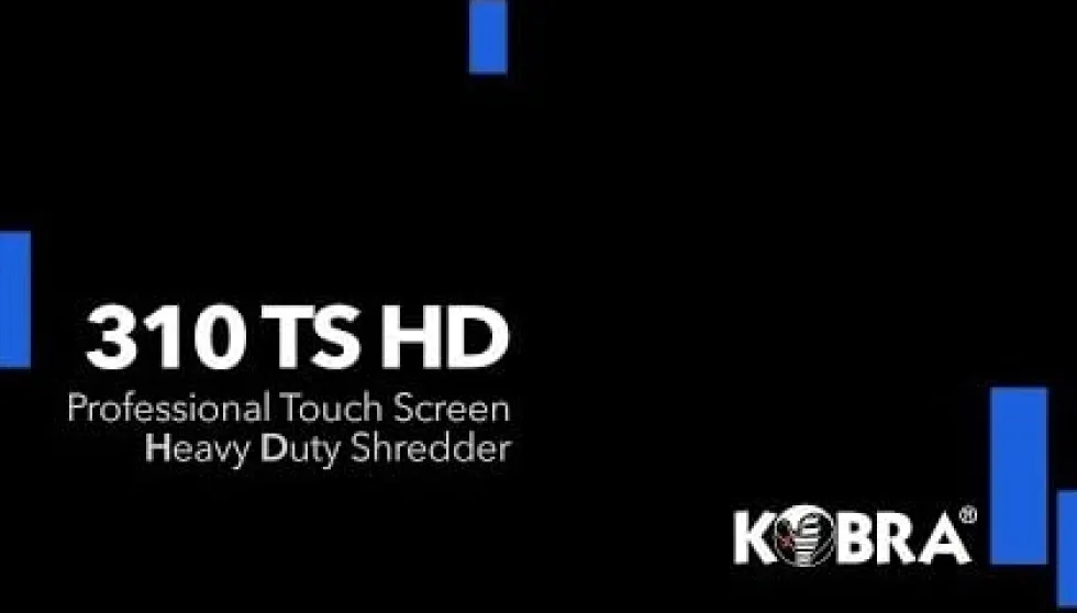 Kobra Dokumentförstörare 310 Touch Screen HD C2 Auto Oil P5
