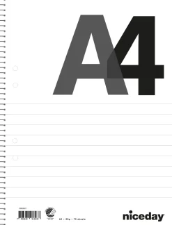 Kollegieblock A4 70bl 60g linj