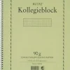 Kollegieblock A4, rutat, 90g, 5st