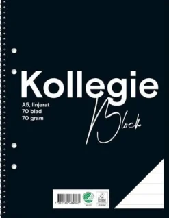Kollegieblock FW A5 70g 70bl linj h