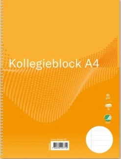 Kollegieblock FW A4 60g 70bl linj h gul