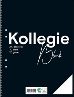 Kollegieblock FW A4 70g 70bl olinj