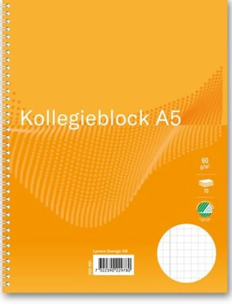 Kollegieblock FW A5 60g 70bl rut