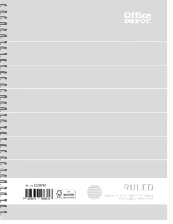 Kollegieblock Grey A5 linjerat