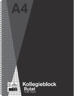 Kollegieblock SOL A4 70g 70 blad rutat