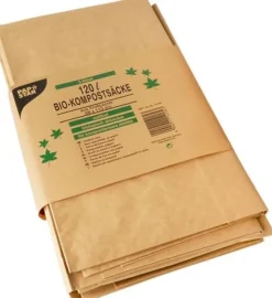 Kompostpåse PURE papp 120L brun 3/fp