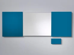 Konferensskåp Glas Blå, magnetisk
