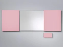 Konferensskåp Glas Dimrosa, magnetisk