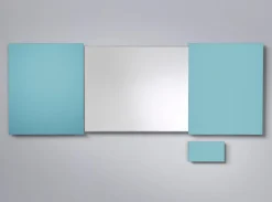 Konferensskåp Glas Isblå, magnetisk