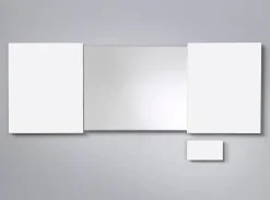 Konferensskåp Glas Vit, magnetisk