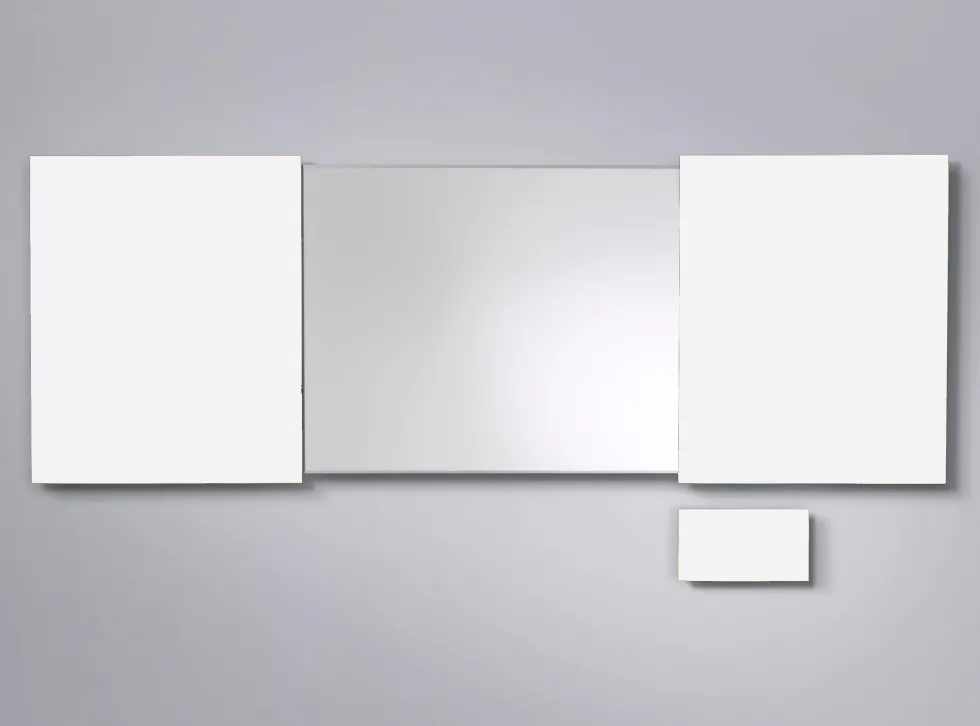 Konferensskåp Glas Vit, magnetisk