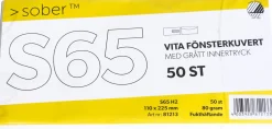 Konsumentförp Kuvert S65 H2 fukth vit (50)