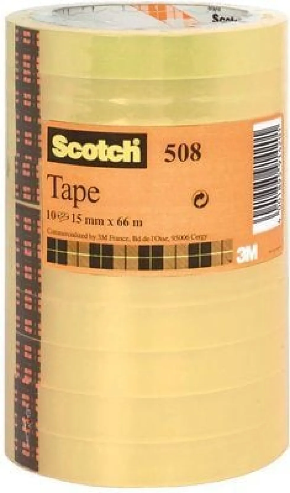 Kontorstejp Scotch 508 Standard STOR, 15mm x 66m, 10rl