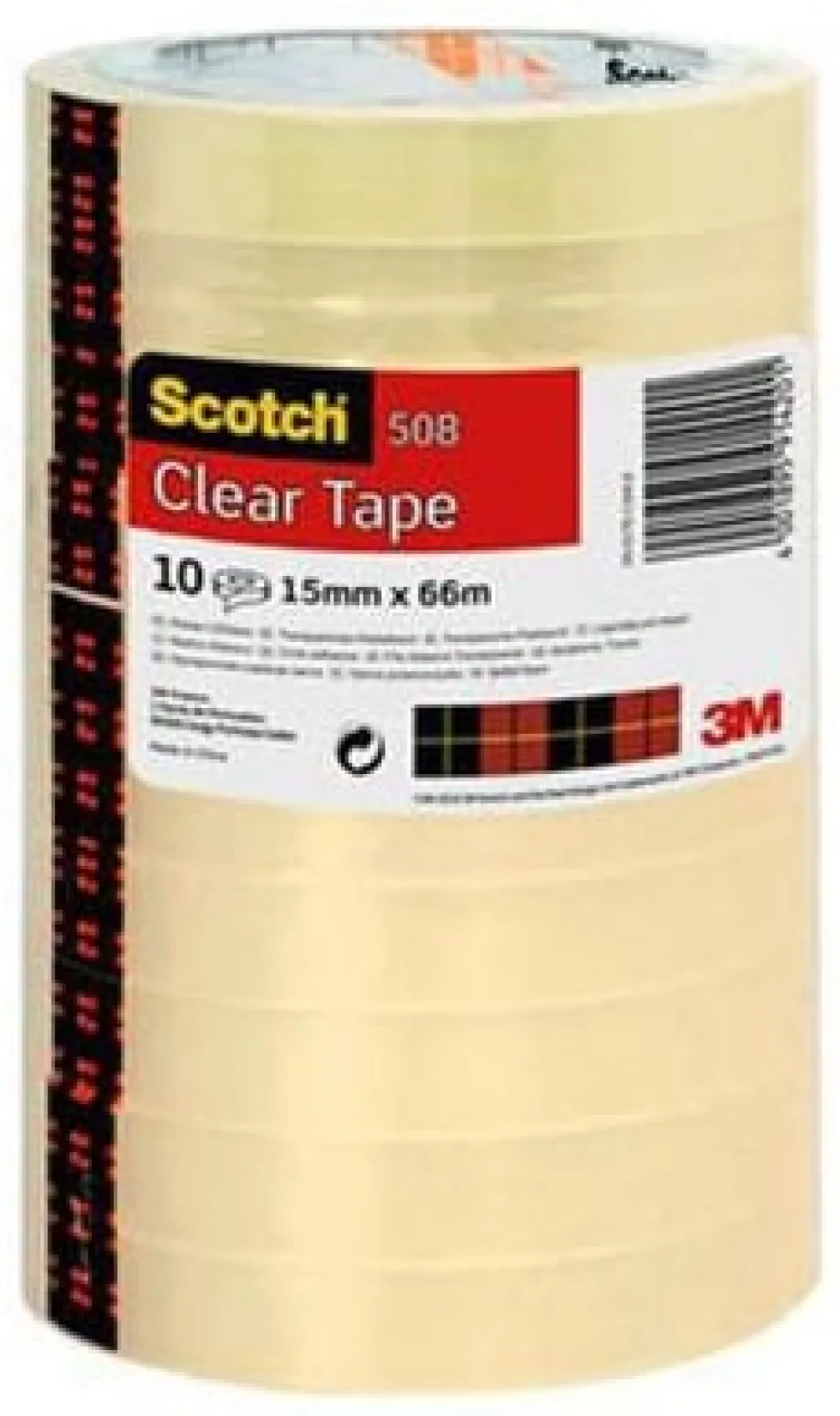 Kontorstejp Scotch 508 Standard STOR, 15mm x 66m, 10rl