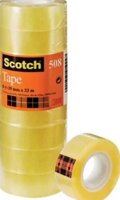 Kontorstejp Scotch 508 Standard, 19mm x 33m, 8rl