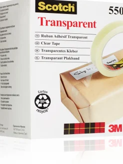 Kontorstejp Scotch 550 Transparent STOR, 19mm x 66m
