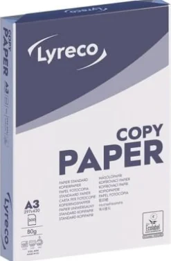 Kopieringspapper LYRECO Copy A3 80g oh 500/fp