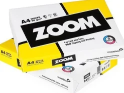 Kopieringspapper Zoom A4, hålat, 80g, 5x500/fp