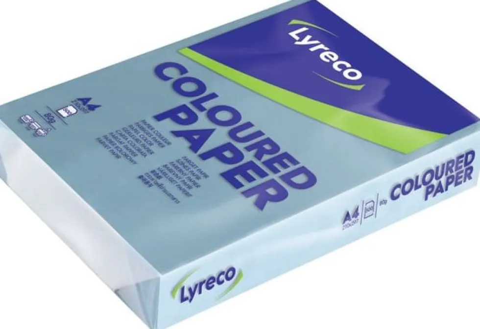 Kop.ppr LYRECO A4 80g ljusblå 500/fp