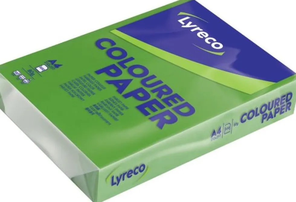Kop.ppr LYRECO A4 80g oh lövgrönt 500/fp