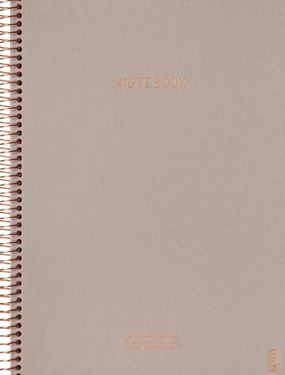 KOZO Anteckningsbok A4 Premium Sand