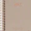 KOZO Kalender 2027 A6 Vecka per uppslag Sand