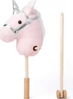 Käpphäst Enhörning rosa 100cm