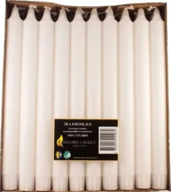 Kronljus DELSBO Stearin 25cm 30/fp