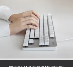 K835 TKL Mechanical Keyboard, Offwhite/Silver (Nordic)
