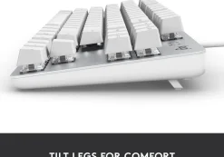 K835 TKL Mechanical Keyboard, Offwhite/Silver (Nordic)