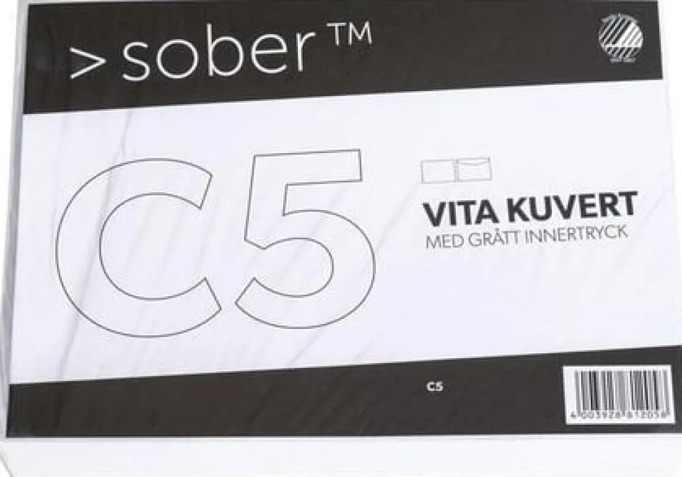 Kuvert konsument fp C5 FH vit 10/fp