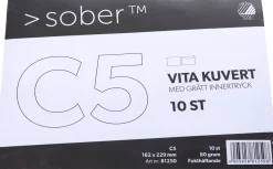 Kuvert konsument fp C5 FH vit 10/fp