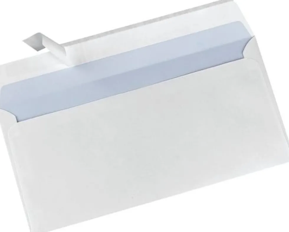 Kuvert LYRECO M65 PS112x220mm vit 500/fp