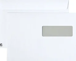 Kuvert SOBER C5 H2 90g PS vit 500/fp