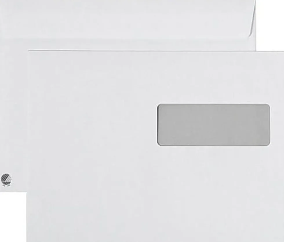 Kuvert SOBER C5 H2 90g PS vit 500/fp
