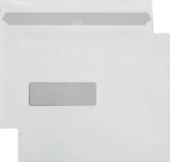 Kuvert SOBER C5 V2 SH 90g vit 500/fp