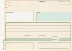 Kvittens A5 Liggande utan kopia, 50 blad, 10st