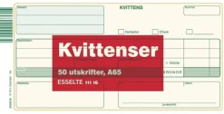 Kvittens A65 utan kopia, 50 blad, 10st