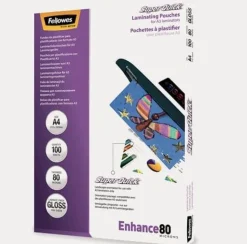 Laminat FELLOWES A4 80mic quick 100/fp