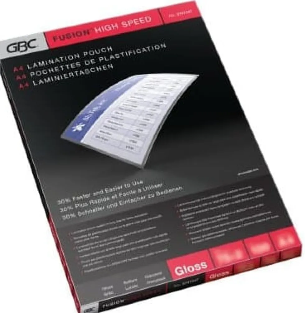 Laminat GBC A4 Hi Speed Klar, 125mic, 100/fp