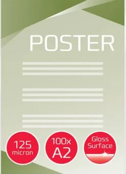 Laminat GBC A2 125mic klar 100/fp