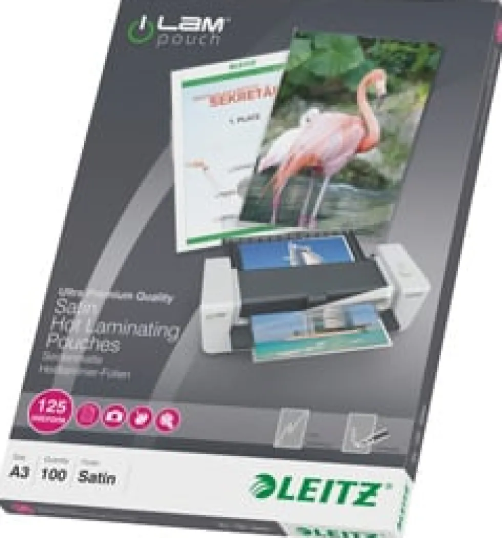 Laminat lågvärme matt A3 125 mic. (100)
