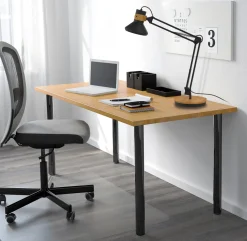 Lampa UNILUX Baya Bamboo LED svart