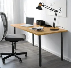 Lampa UNILUX Baya Bamboo LED svart