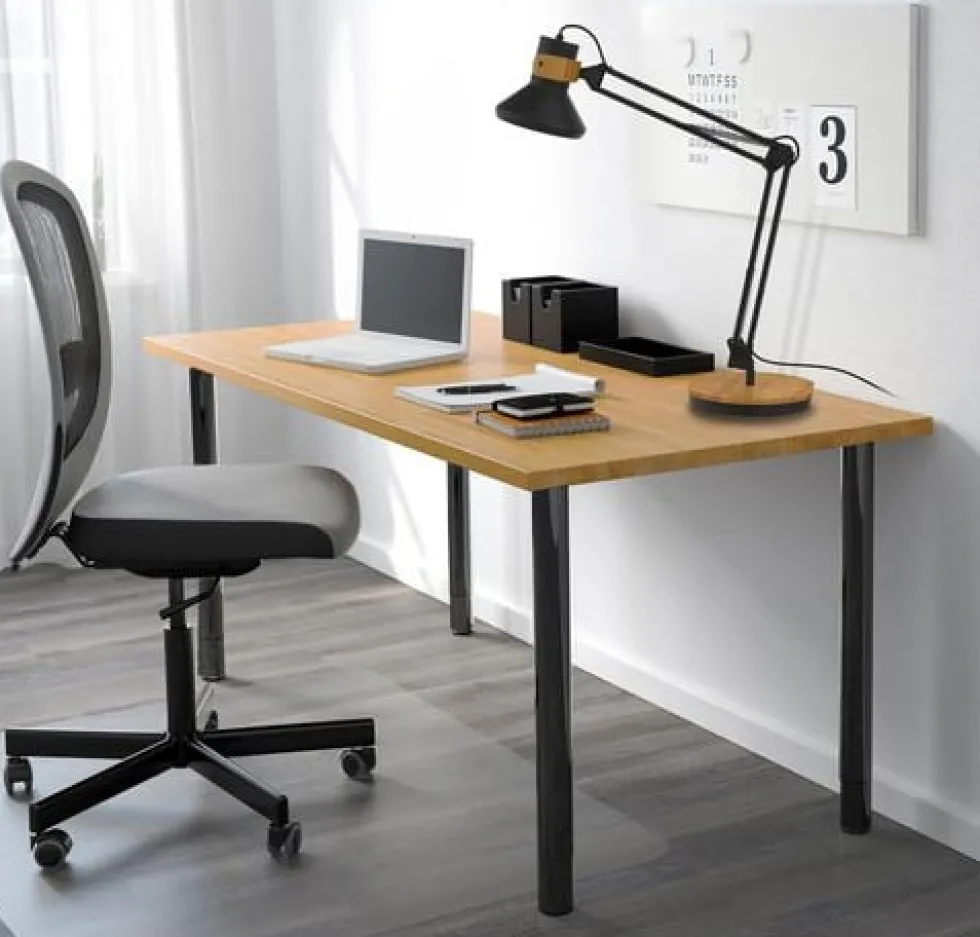 Lampa UNILUX Baya Bamboo LED svart